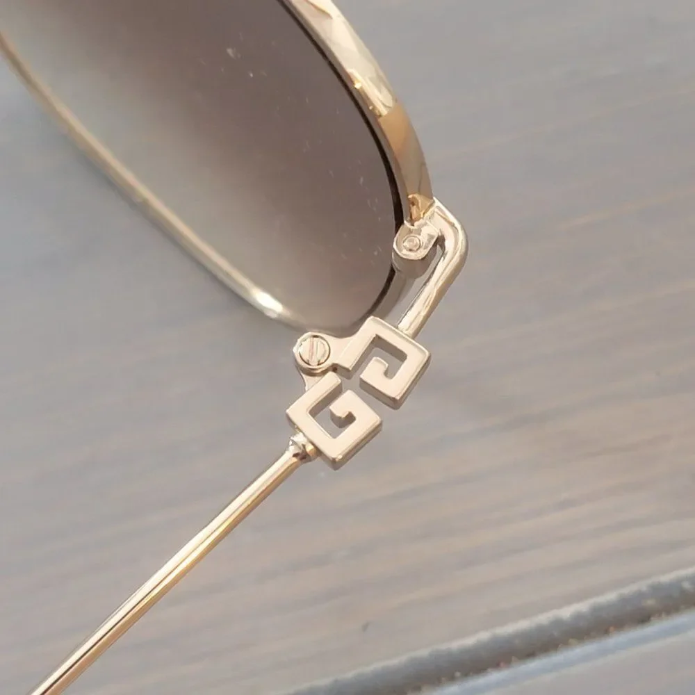 Givenchy GV-7195-S - J5G/JL Unisex Gold Metal Frame Brown Gradient Sunglasses - Picture 11 of 12